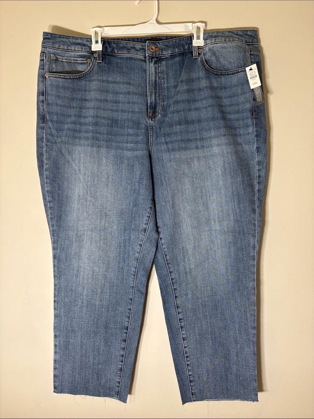 Talbots Modern Ankle High-Waist Straight Leg Jeans. 22W. NWT.